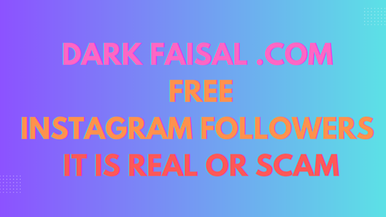DarkFaisal.com Free Instagram Followers review