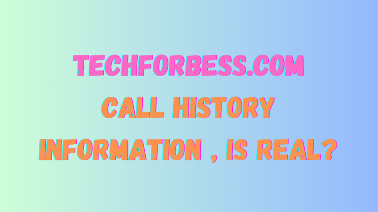 Techforbess.com : Call History information , is real?