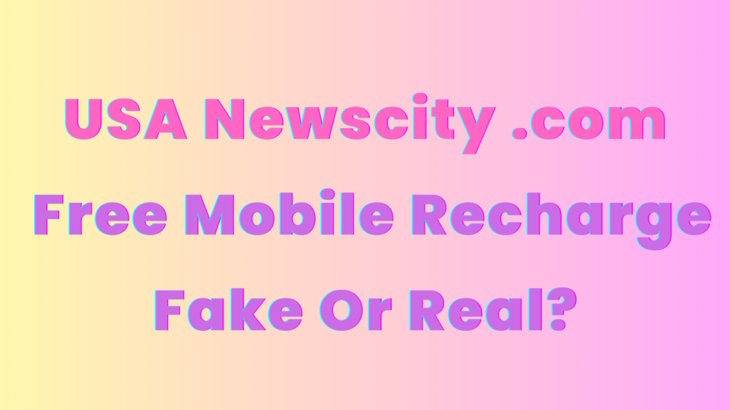 usa newscity com recharge online