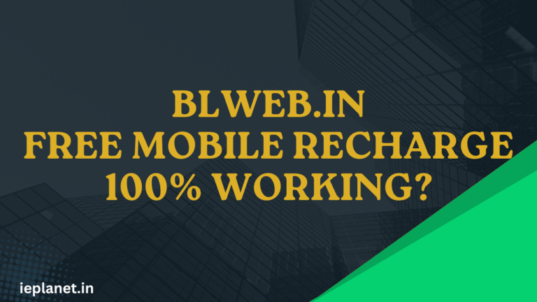 BlWeb.in Free Mobile Recharge 100% working