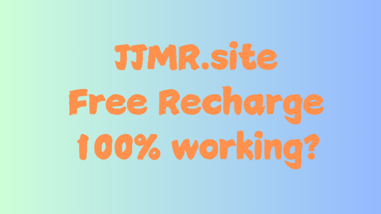 JJMR.site Free Recharge 100% working?